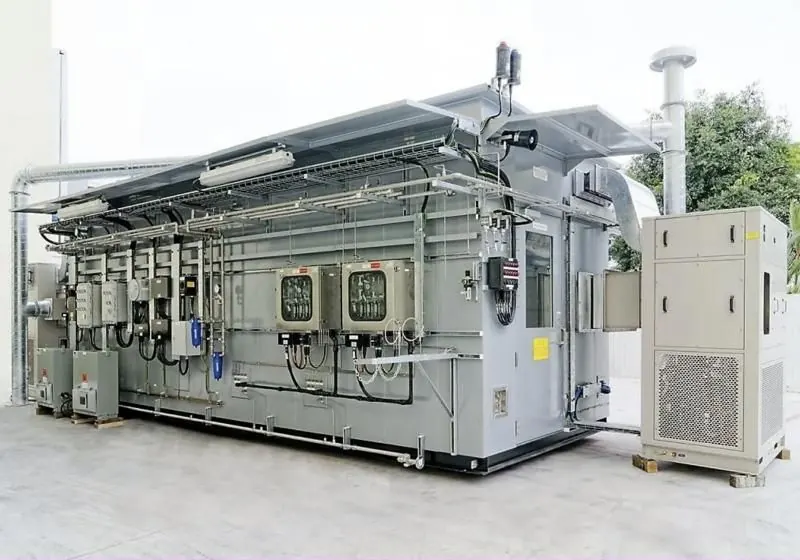 Analyser house fitted with Stolway packaged HVAC units