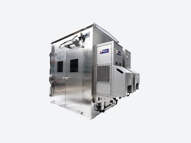 Analyser cabinet fitted with Stolway cabinet coolers